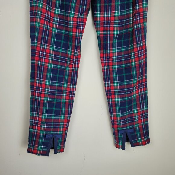 Vineyard Vines Tartan Plaid Wool Ankle Pants Preppy Holiday Check Straight Leg - Picture 4 of 13